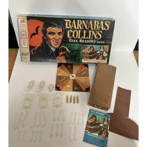 Vintage 1969 Dark Shadows Barnabas Collins Board Game Missing Pieces